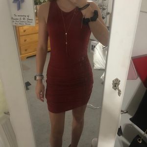Forever 21 Contemporary Red Body Con Dress